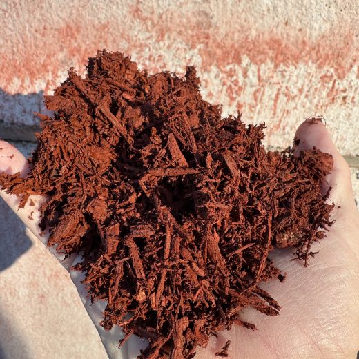 Color Enhanced Burgundy Red Mulch