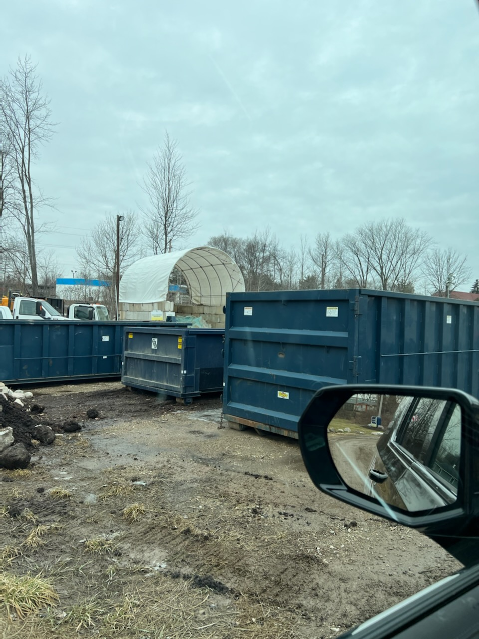 A dumpster, in all its glory